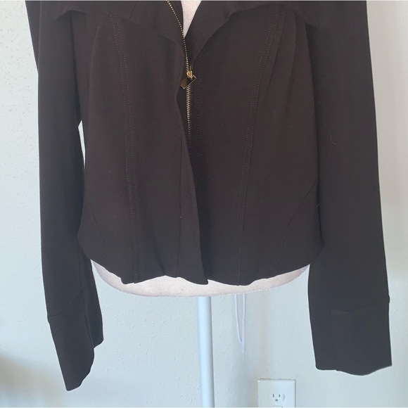 Carlisle Size 8 Brown Zip Front Tech Jacket - Picture 2 of 7